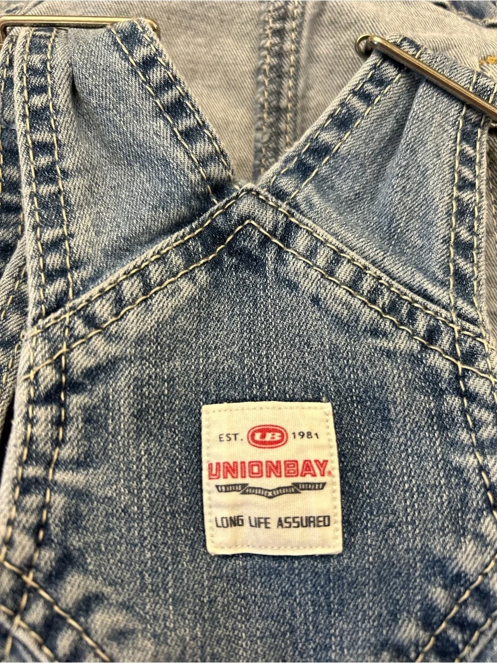 UNIONBAY Blue Denim Girl’s Short Overalls / Shortall